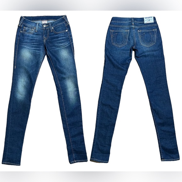 True Religion Wm’s Stella Skinny Jeans Sz 24 - Picture 1 of 15